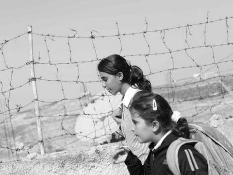 Gervasio Sánchez con los refugiados de Palestina, fotografía 2