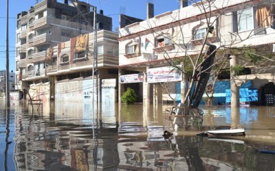 Estado de emergencia en Gaza por las graves inundaciones