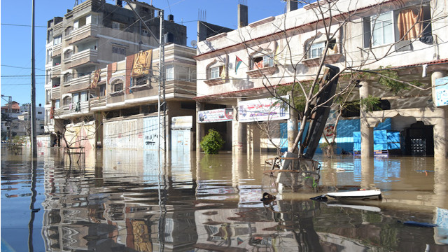 Estado de emergencia en Gaza por las graves inundaciones