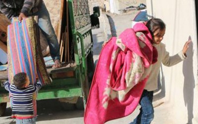 La historia de Islam en el campamento de Husn de Jordania