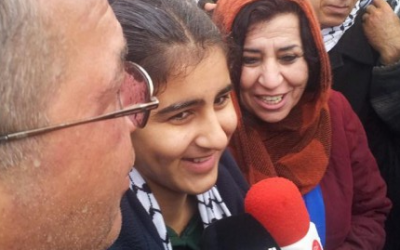 Liberada Malak, la niña palestina de 14 años, encarcelada